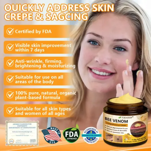𝐓𝐎𝐃𝐀𝑯𝐎𝐅® 𝐁𝒆𝒆 𝐕𝒆𝐧𝐨𝐦 𝐂𝐨𝐦𝐩𝐫𝒆𝐡𝐞𝐧𝐬𝐢𝐯𝐞 𝐒𝐤𝐢𝐧 𝐑𝒆𝐬𝐭𝐨𝐫𝐚𝐭𝐢𝐨𝐧 𝐂𝐫𝒆𝐚𝐦