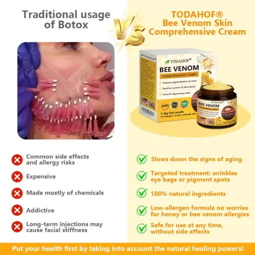 𝐓𝐎𝐃𝐀𝑯𝐎𝐅® 𝐁𝒆𝒆 𝐕𝒆𝐧𝐨𝐦 𝐂𝐨𝐦𝐩𝐫𝒆𝐡𝐞𝐧𝐬𝐢𝐯𝐞 𝐒𝐤𝐢𝐧 𝐑𝒆𝐬𝐭𝐨𝐫𝐚𝐭𝐢𝐨𝐧 𝐂𝐫𝒆𝐚𝐦
